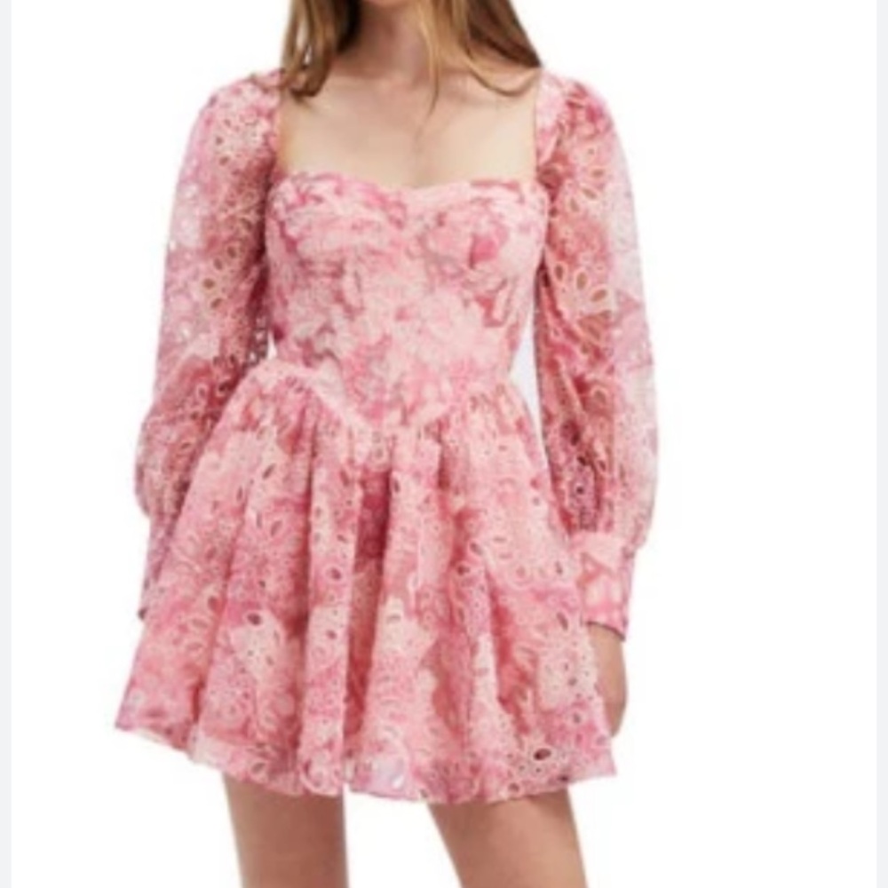 Pink Floral Kids Dress